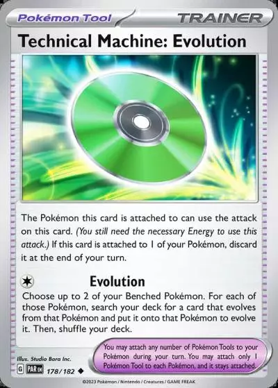 Technical Machine: Evolution 178/182 Paradox Rift Pokemon card