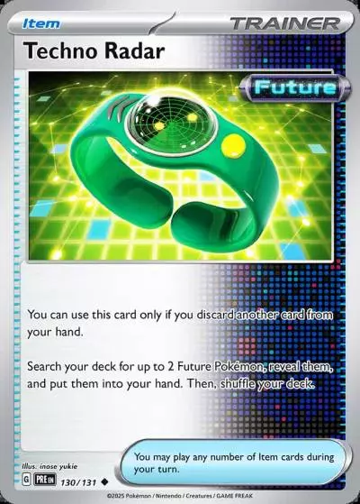 Techno Radar 130/131 Prismatic Evolutions Pokemon card