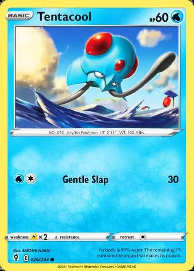 Tentacool 26/203 Evolving Skies Pokemon card