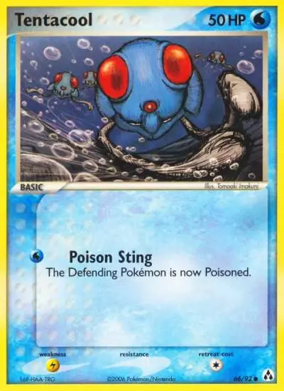Tentacool 66/92 Legend Maker Pokemon card
