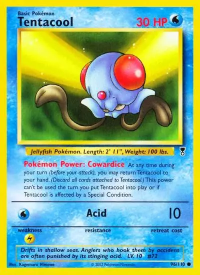 Tentacool 96/110 Legendary Collection Pokemon card