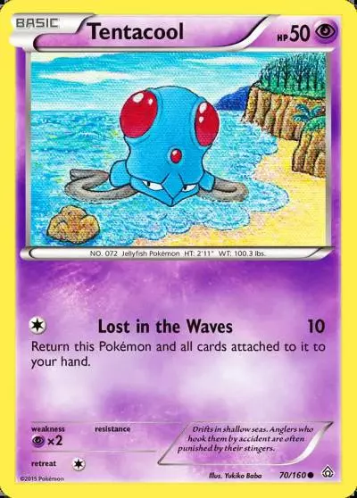 Tentacool 70/160 Primal Clash Pokemon card