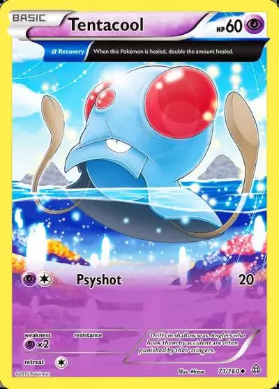 Tentacool 71/160 Primal Clash Pokemon card