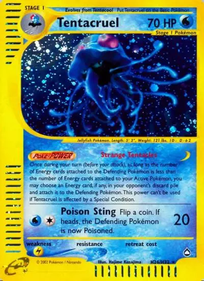 Tentacruel H26/147 Aquapolis Pokemon card