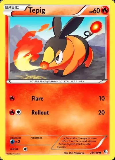 Tepig 24/149 Boundaries Crossed Pokemon card