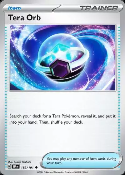 Tera Orb 189/191 Surging Sparks Pokemon card