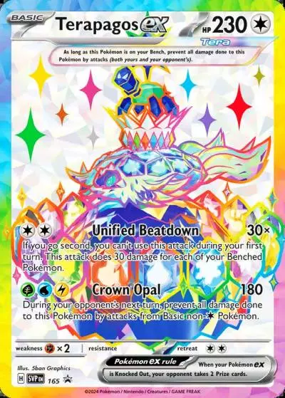 Terapagos ex 165/165 Scarlet & Violet Black Star Promos Pokemon card