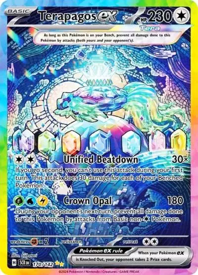 Terapagos ex 170/142 Stellar Crown Pokemon card