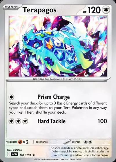 Terapagos 161/191 Surging Sparks Pokemon card