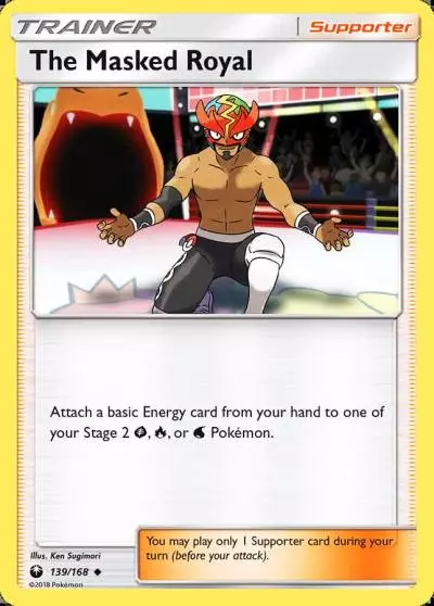 The Masked Royal 139/168 Celestial Storm Pokemon card