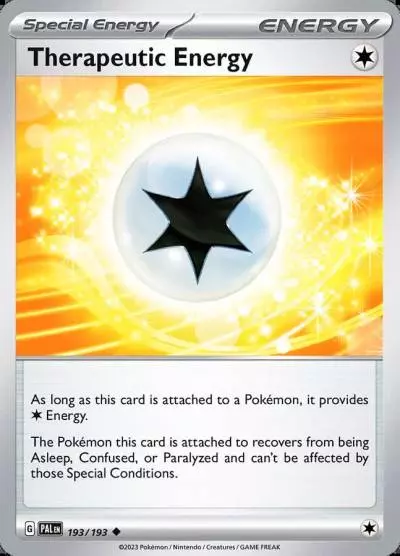 Therapeutic Energy 193/193 Paldea Evolved Pokemon card