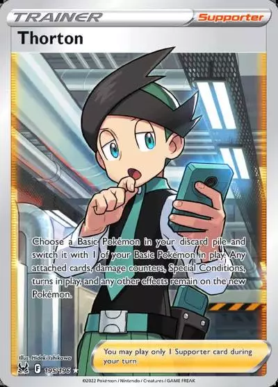 Thorton 195/196 Lost Origin Pokemon card