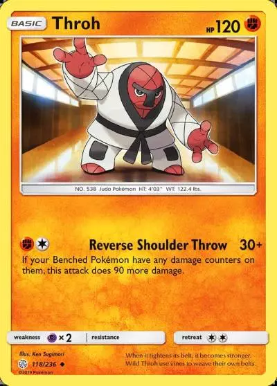 Throh 118/236 Cosmic Eclipse Pokemon card
