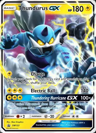Thundurus-GX SM133/248 SM Black Star Promos Pokemon card