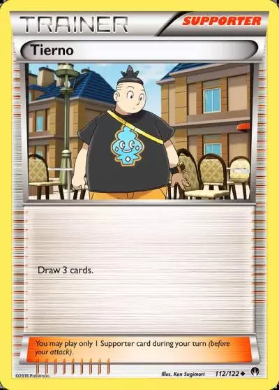 Tierno 112/122 BREAKpoint Pokemon card