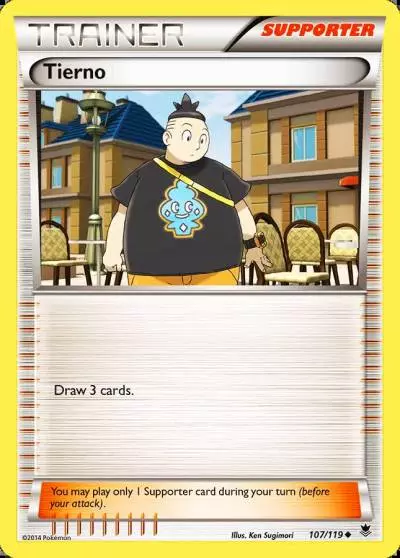Tierno 107/119 Phantom Forces Pokemon card