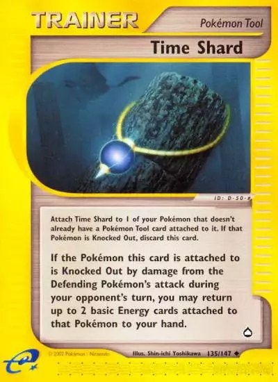 Time Shard 135/147 Aquapolis Pokemon card