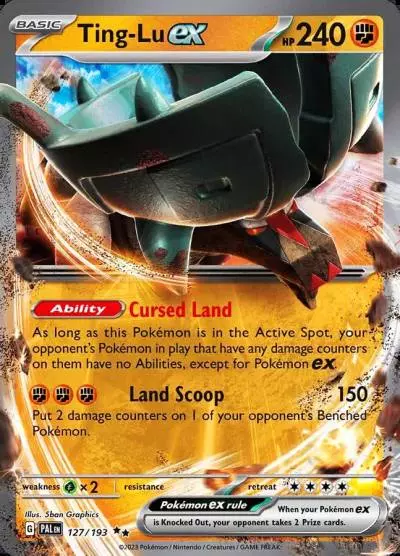Ting-Lu ex 127/193 Paldea Evolved Pokemon card