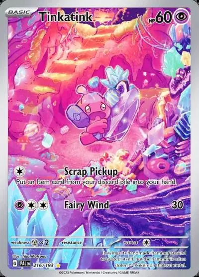 Tinkatink 216/193 Paldea Evolved Pokemon card