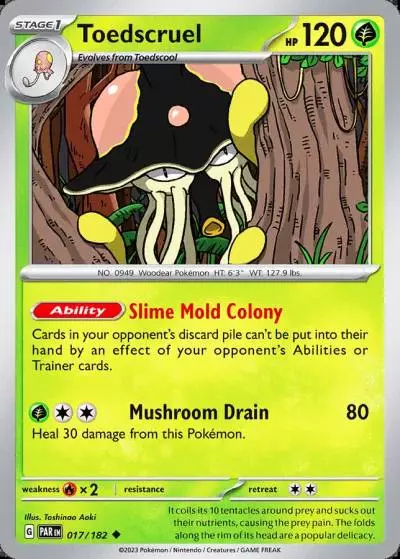 Toedscruel 17/182 Paradox Rift Pokemon card