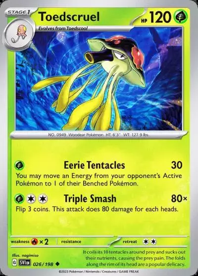 Toedscruel 26/198 Scarlet & Violet Pokemon card