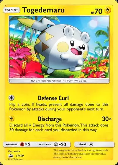 Togedemaru SM09/248 SM Black Star Promos Pokemon card