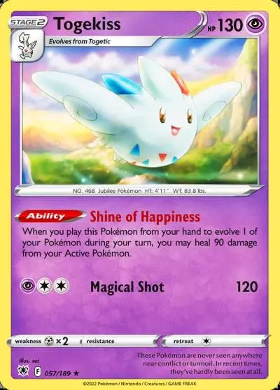 Togekiss 57/189 Astral Radiance Pokemon card