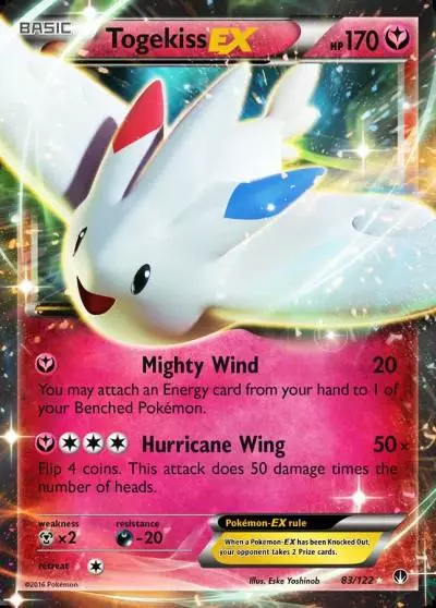 Togekiss-EX 83/122 BREAKpoint Pokemon card
