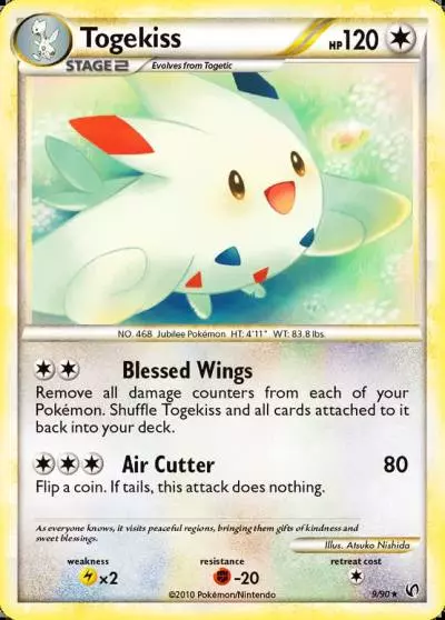 Togekiss 9/90 HS—Undaunted Pokemon card