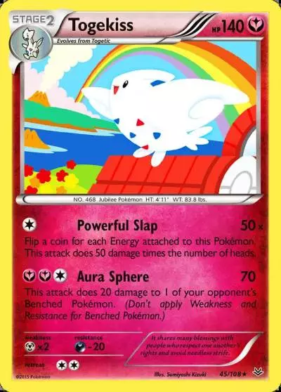 Togekiss 45/108 Roaring Skies Pokemon card