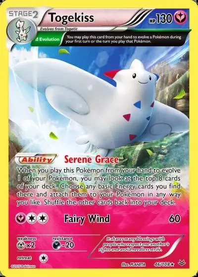 Togekiss 46/108 Roaring Skies Pokemon card