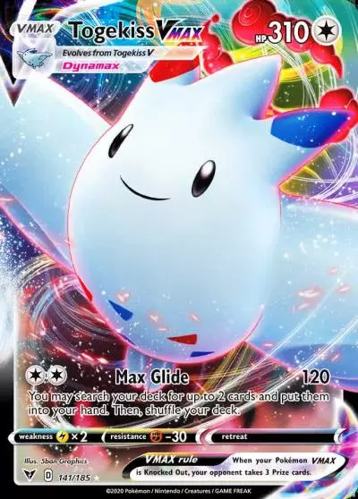 Togekiss VMAX 141/185 Vivid Voltage Pokemon card
