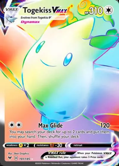 Togekiss VMAX 191/185 Vivid Voltage Pokemon card