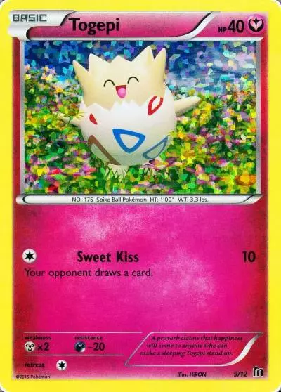 Togepi 9/12 McDonald's Collection 2016 Pokemon card