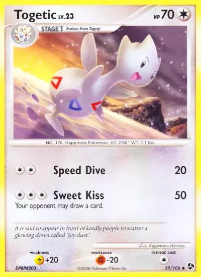 Togetic 55/106 Great Encounters Pokemon card
