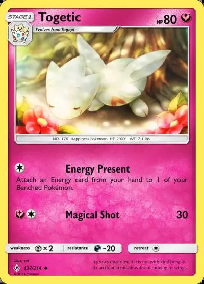 Togetic 137/214 Unbroken Bonds Pokemon card