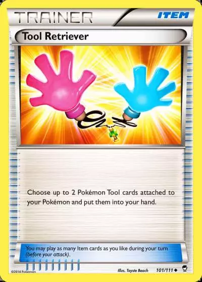 Tool Retriever 101/111 Furious Fists Pokemon card