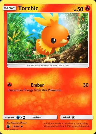 Torchic 25/168 Celestial Storm Pokemon card