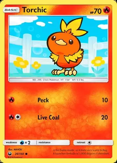 Torchic 26/168 Celestial Storm Pokemon card