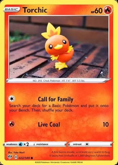 Torchic 22/189 Darkness Ablaze Pokemon card