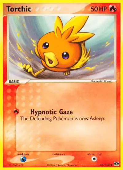 Torchic 69/106 Emerald Pokemon card