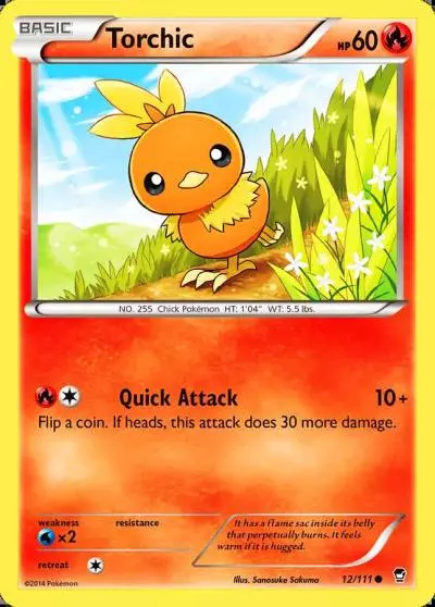 Torchic 12/111 Furious Fists Pokemon card