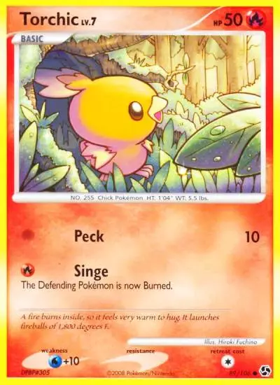Torchic 89/106 Great Encounters Pokemon card