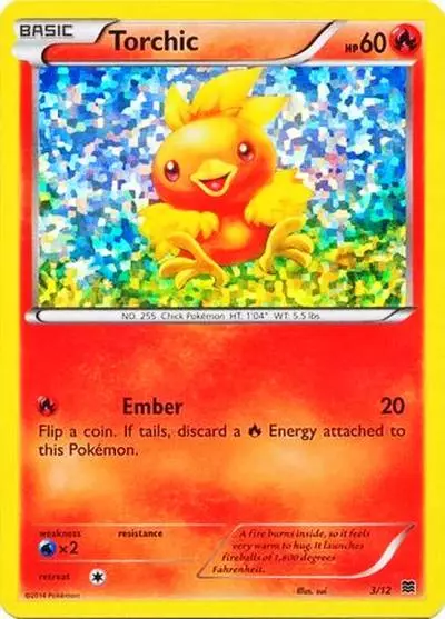 Torchic 3/12 McDonald's Collection 2015 Pokemon card