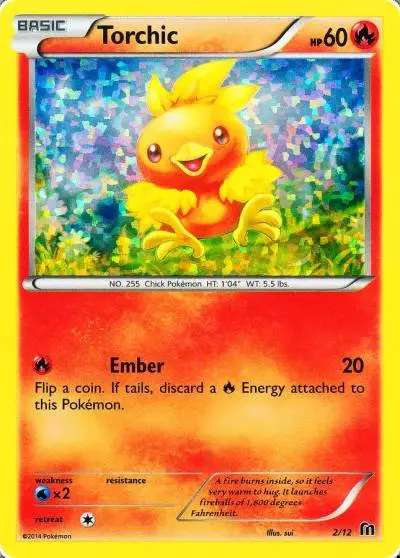 Torchic 2/12 McDonald's Collection 2016 Pokemon card