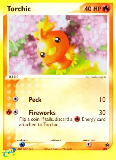 Torchic 8/40 Nintendo Black Star Promos Pokemon card