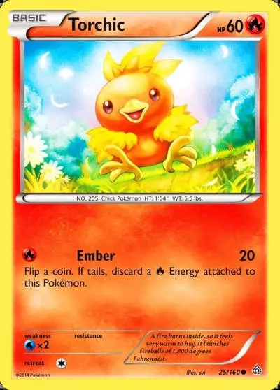 Torchic 25/160 Primal Clash Pokemon card