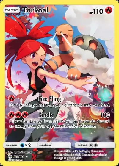 Torkoal 237/236 Cosmic Eclipse Pokemon card