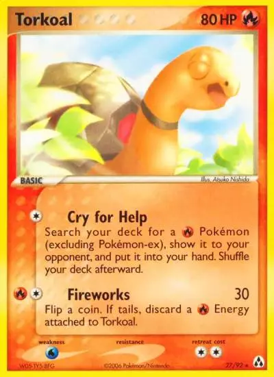 Torkoal 27/92 Legend Maker Pokemon card
