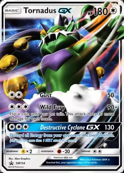 Tornadus-GX SM134/248 SM Black Star Promos Pokemon card